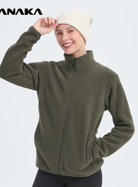 U200高蓬拉链衫外套抓绒衣内胆保暖透气轻量化户外跑步男女同款