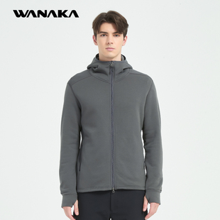 UPSP高蓬弹力抓绒连帽衫魔术师外套男款轻量化保暖防寒运动透气