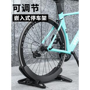 公路山地自行车立式停车支架固定脚撑车架子单车室内放置收纳挂架