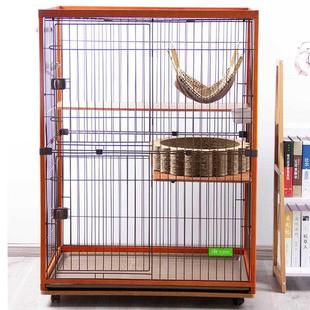 通用 实木框多层猫别墅家用木质猫笼子三层猫舍两层猫架子四季