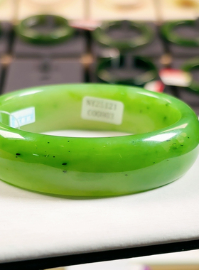 H190碧玉老料猕猴桃高色绝矿料58.59正价46800不包容0瑕疵