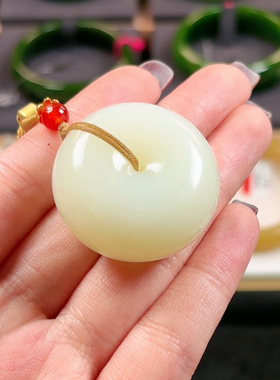 h266 新疆羊脂白平安扣