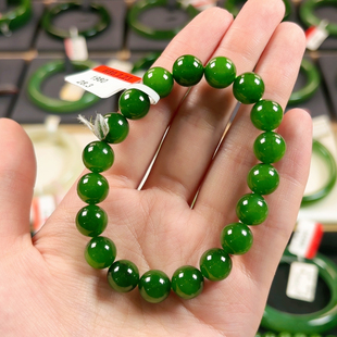 H80碧玉老俄七红皮艳底艳辣绿10mm无包容绿油膏老料正价9800