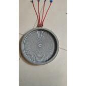 23CM发热盘3000W 二插三插底接线加热盘3500W 230三环四插脚七环