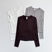 显瘦长袖 早秋修身 亨利衫 内搭打底衫 女士运动健身瑜伽长袖 同款