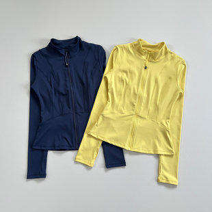 秋冬瑜伽服立领拉链速干修身 运动服裸感舒适健身上衣跑步健身外套