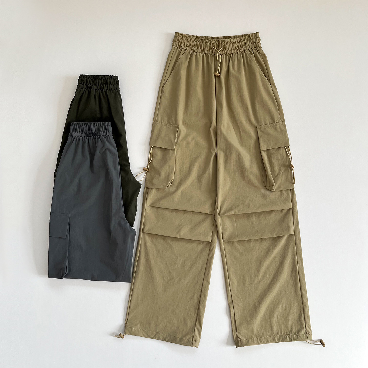 工装裤子美式夏季2026新款高街潮牌运动直筒阔腿裤长裤健身裤女,运动服/休闲服装,运动长裤,淘宝优惠券,粉丝福利购,淘宝优惠卷