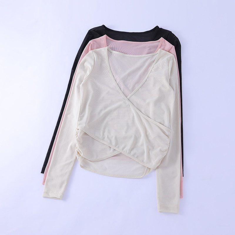 蜂巢网纱外穿显瘦运动健身长袖透气显腰细T恤普拉提训练罩衫女秋,运动服/休闲服装,运动T恤,淘宝优惠券,粉丝福利购,淘宝优惠卷