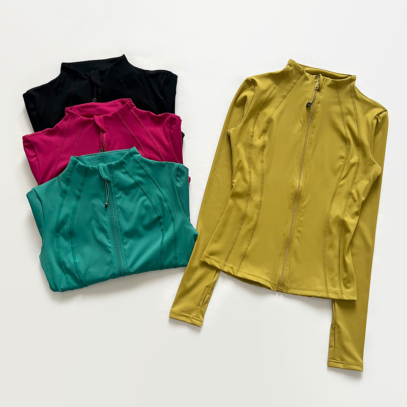 瑜伽服外套女速干跑步健身拉链上衣透气运动服跳绳训练服上衣女