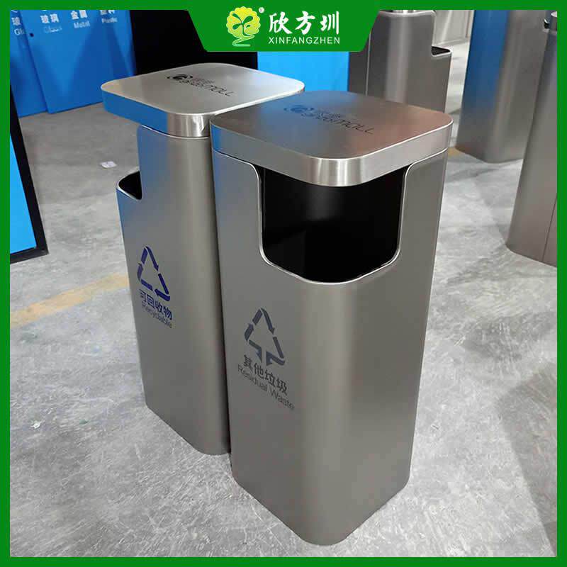 龙岗区商场酒店电梯门口不锈钢垃圾桶街道广场绿地果壳箱