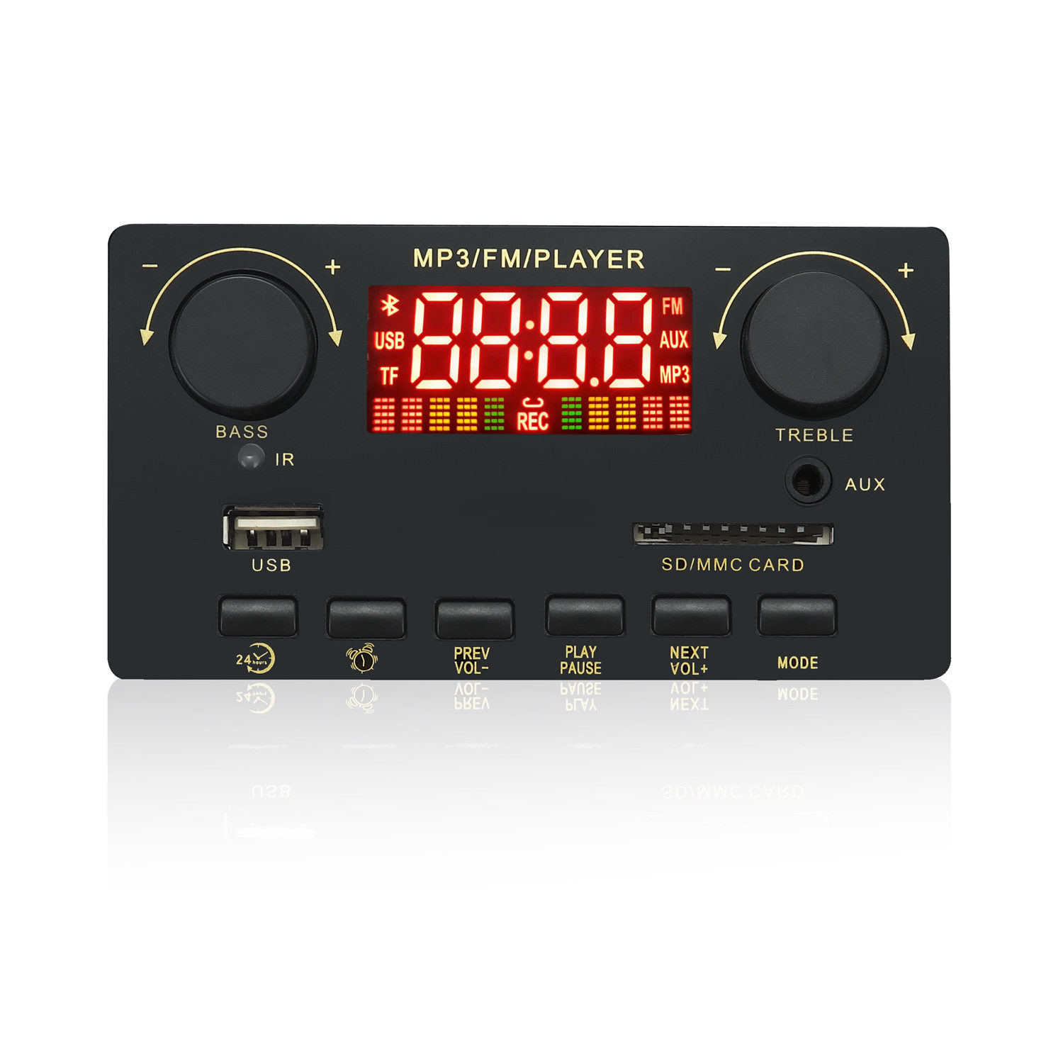 12V带功放80W+2*40W蓝牙解码板彩屏带录音通话损主板带蓝牙Y10