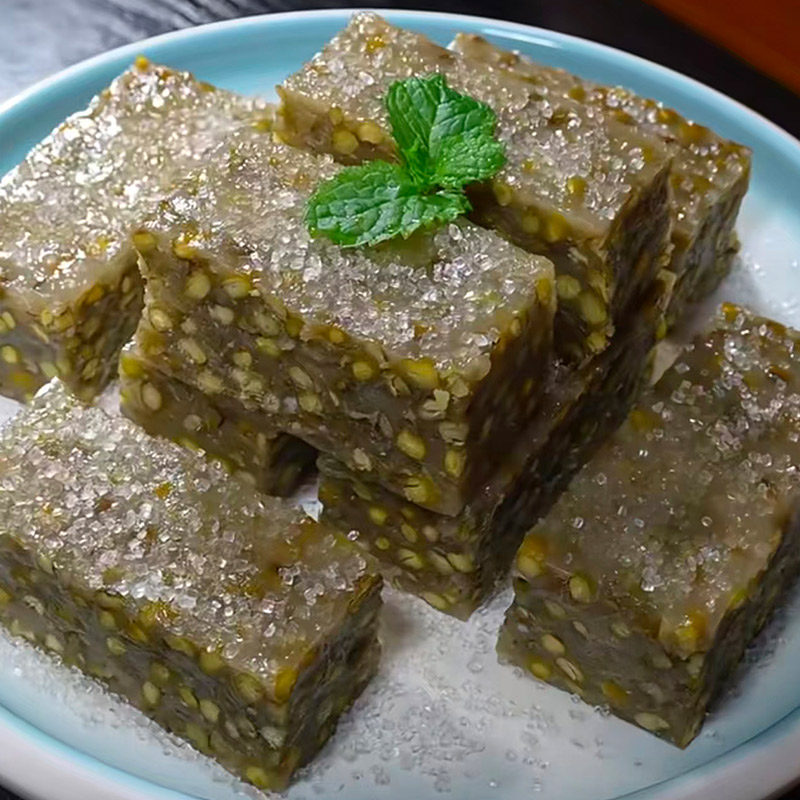 绿豆糯米糕传统糕点心儿童早餐速冻半成品食品懒人速食