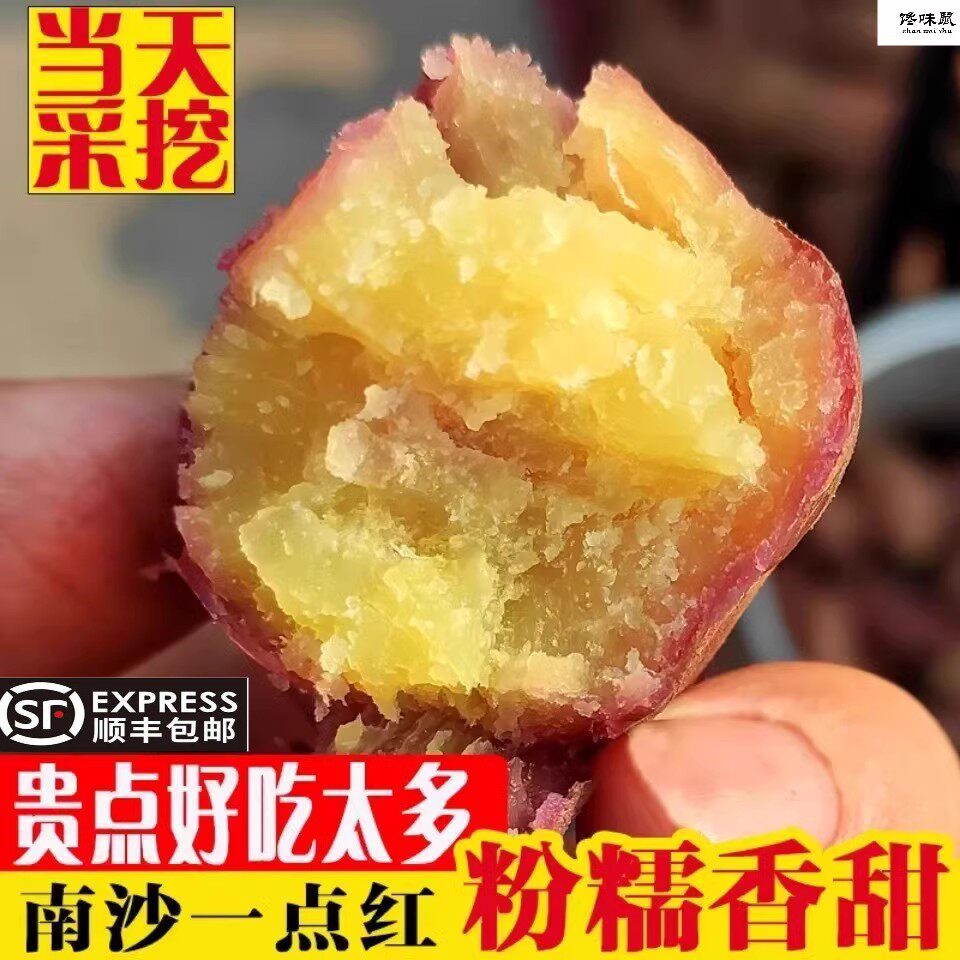 广州南沙一点红番薯新鲜农家自种板栗红薯冰淇淋紫薯粉糯香甜顺丰