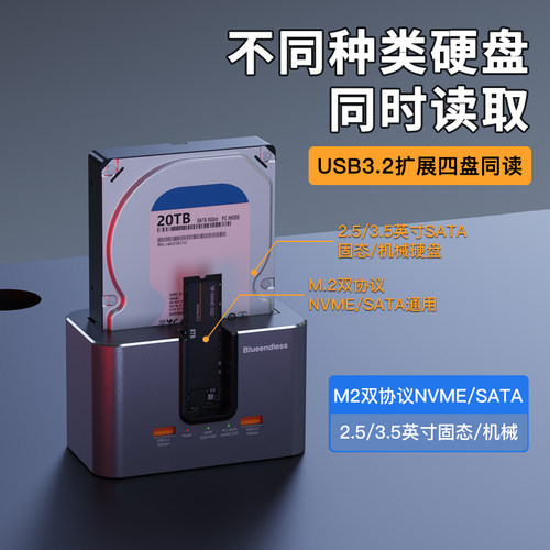 Blueendless不同种类硬盘读取器