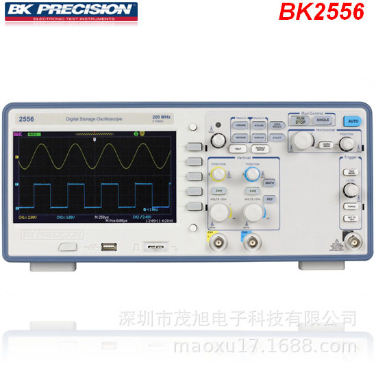 厂家直销recision【BK2556】数字储存示波器 2通道 200MHz 2GSa/s