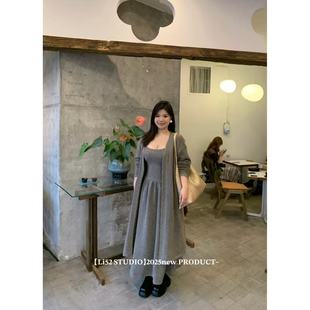 0187 2025ss.秋冬毛衣连衣裙 曦曦子 摩卡棕