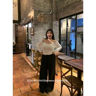 高级感显瘦百搭 2025ss.黑色直筒西裤 k3029 黑色西裤 曦曦子