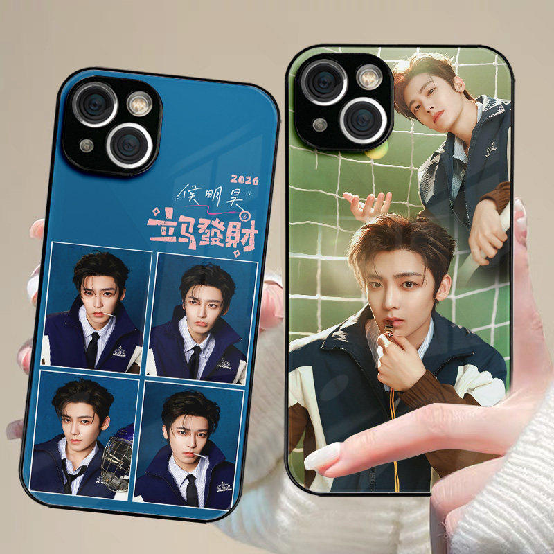 侯明昊休闲酷帅拼图新款手机壳适用苹果17pro定制荣耀400OPPOreno13周边vivoS19小米15全包华为p80pro红米K90