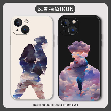 抽象ikun手机壳苹果14pro蔡徐坤15适用iphone13小黑子12mini鸡你太美11promax黑粉x爱坤8plus坤坤xr只因xs套7