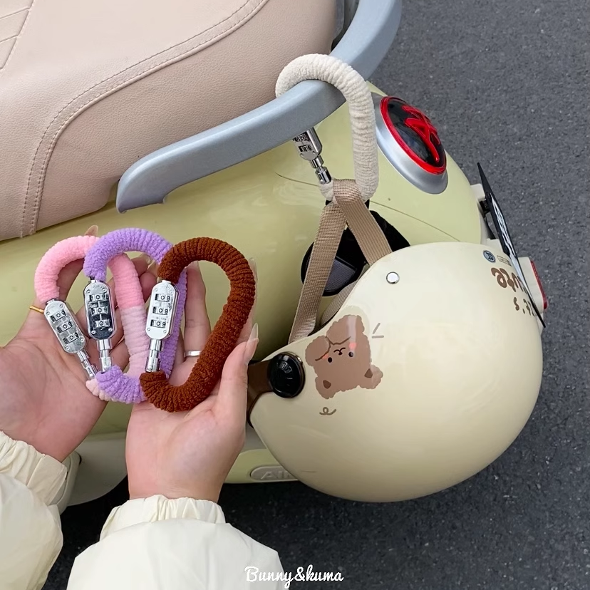 电动车安全帽锁防盗固定挂钩机车电动车后座安全帽子防盗锁防偷