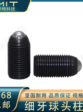 BMPJ/BMSJ细牙球头柱塞公制幼牙玻珠螺丝细牙柱塞MT556/MT557