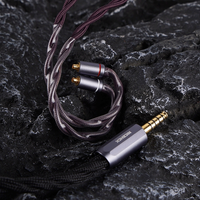 NiceHCK原道龙鳞2代超旗舰线液氮冷深处理银钯合金HiFi耳机升级线