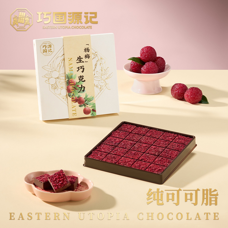 巧国源记杨梅生巧克力礼盒装国风