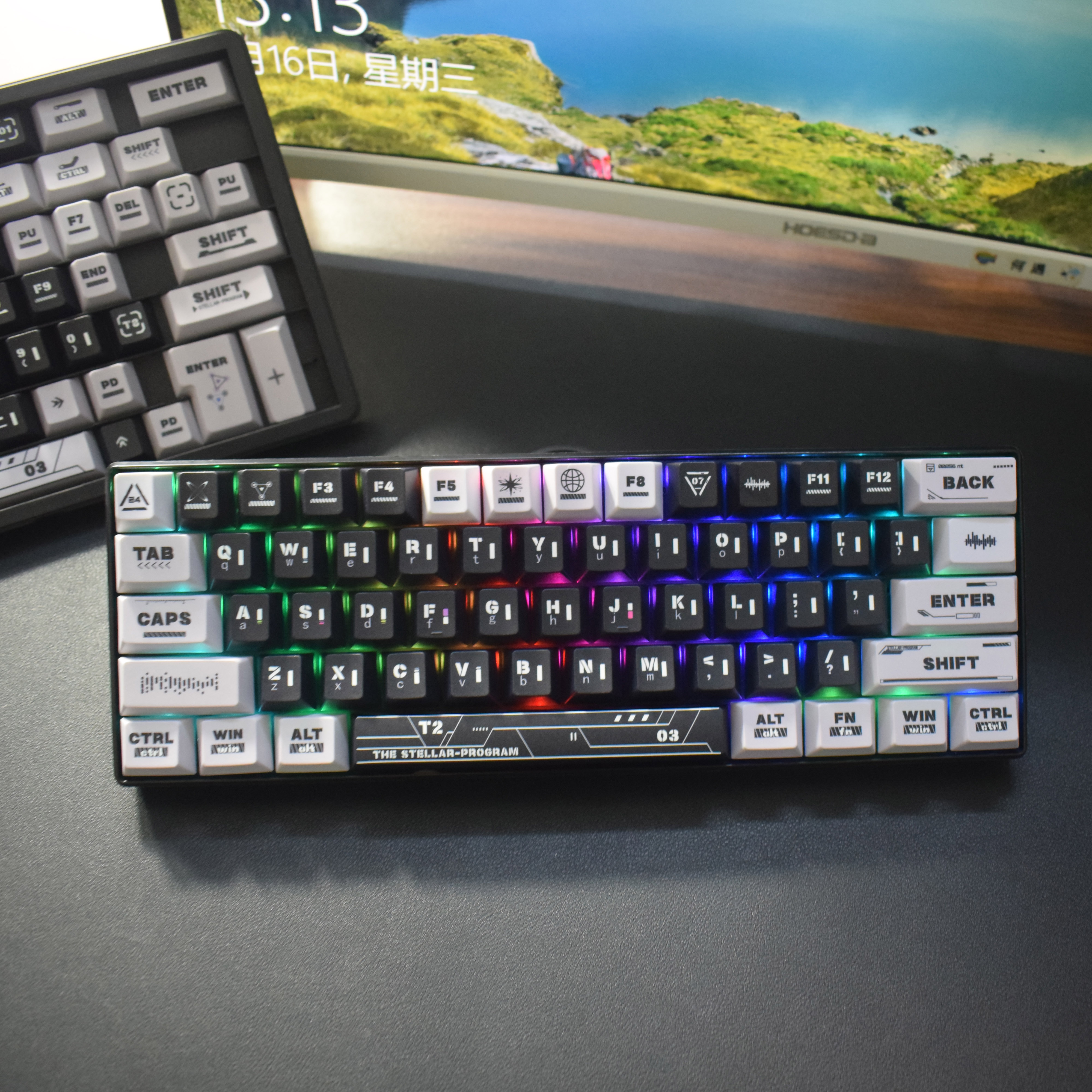 PBT五面热升华键帽夜魔Wooting