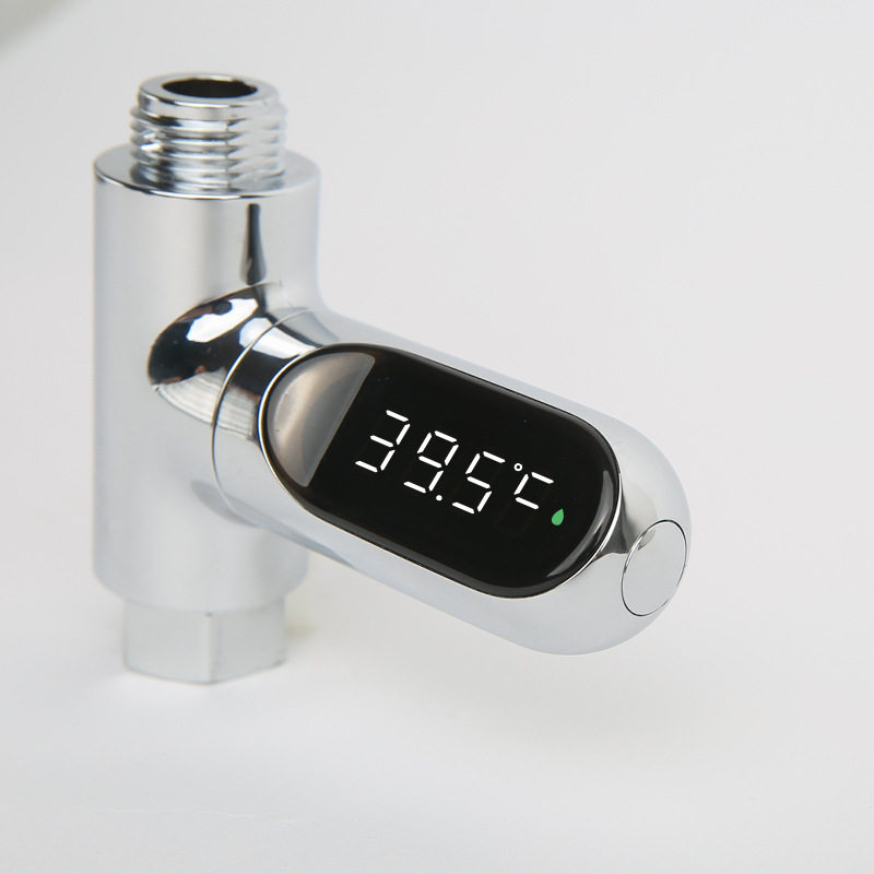 a知暖二代新款花洒温度显示器创意可视带LED水温计儿童洗澡控温器