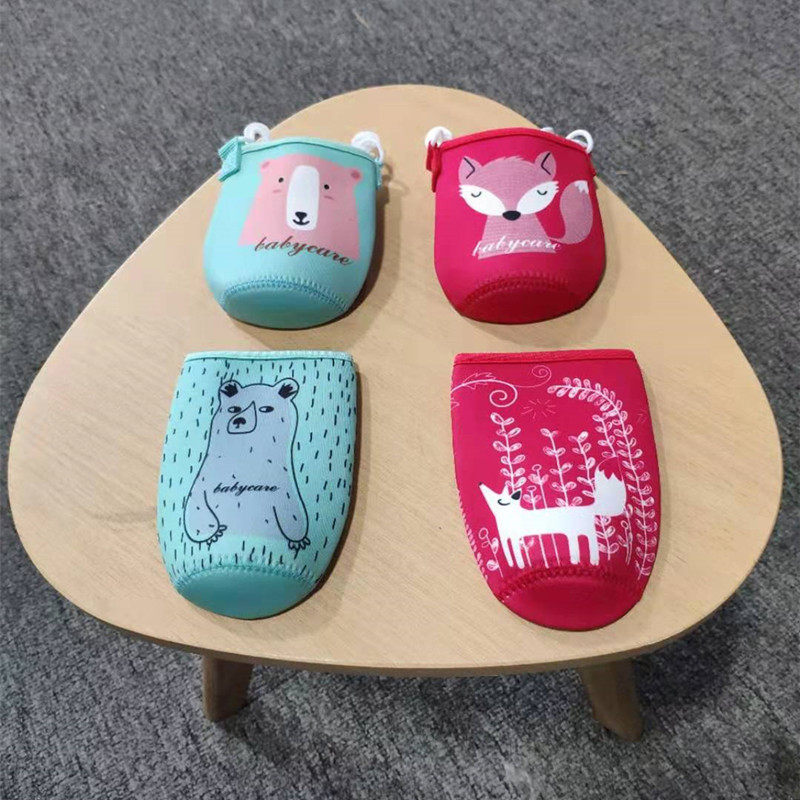 通用斜挎Babycara儿童水杯套240ml350ml保温杯套吸管杯防摔保护套