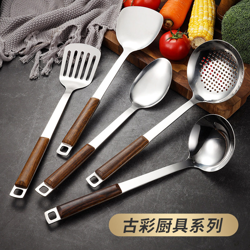 加厚不锈钢小锅铲家用学生宿舍炒菜迷你小铲子干锅铁板烧防烫厨具