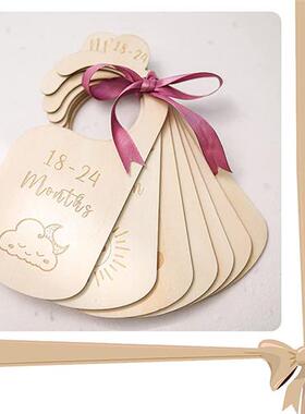 7Pc/Set Newborn 24 Months Baby Closet Dividers Wood Nursery