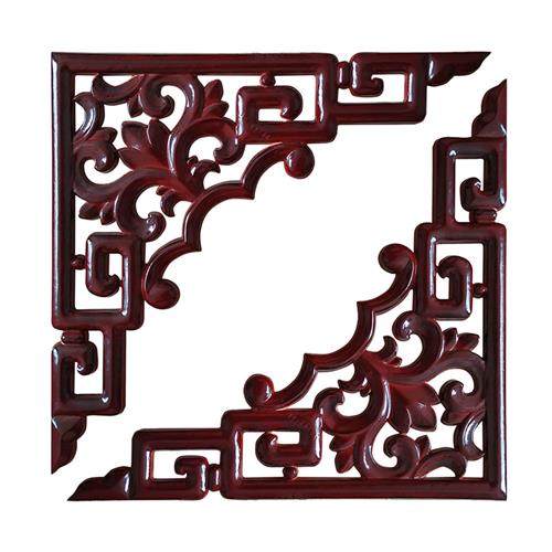 东阳木雕花欧式角花新中式仿古装修实木线条吊顶角镂空贴花格梁托,家居饰品,木雕,淘宝优惠券,粉丝福利购,淘宝优惠卷