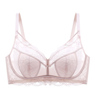 你买过的日记内衣女三角杯蕾丝透气舒适内衣薄款性感大胸显小文胸