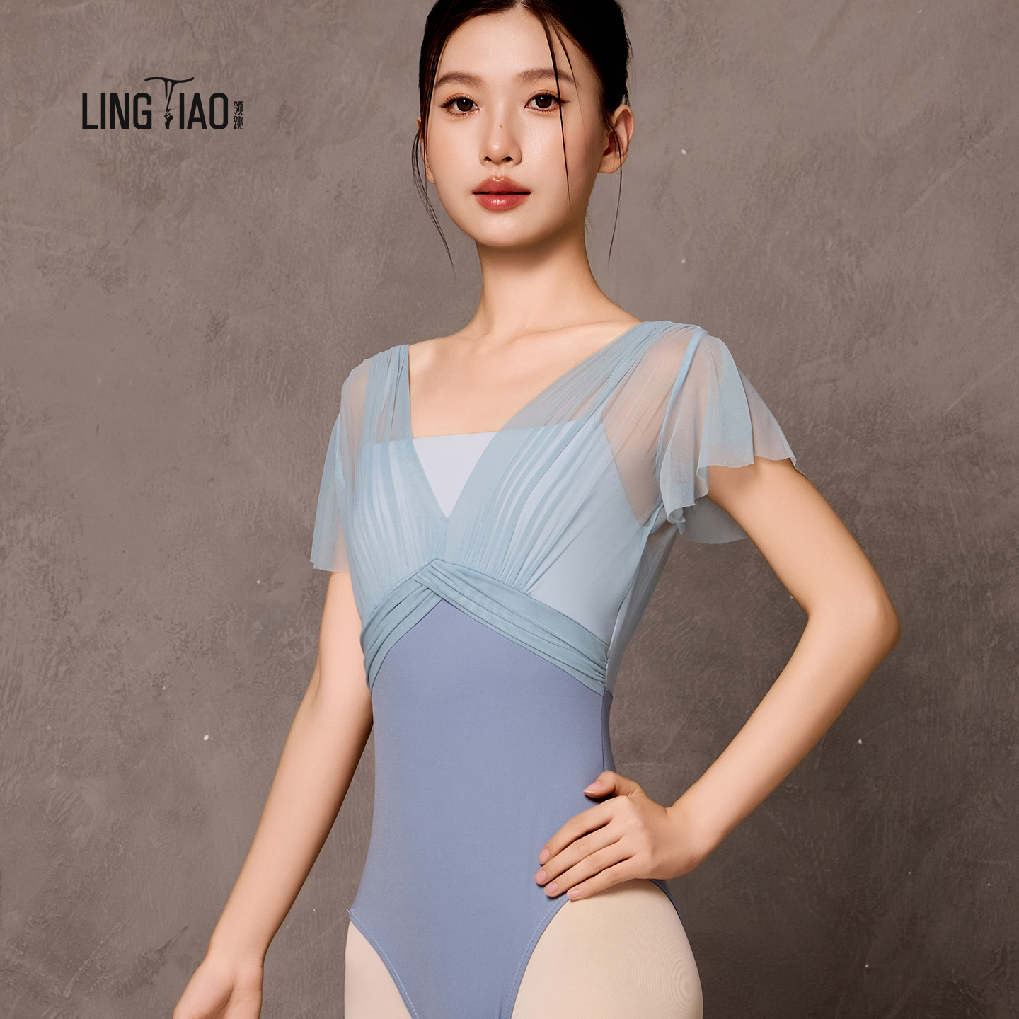 芭蕾舞飞飞袖连体形体体操服