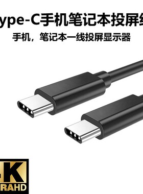 闪蛇全功能双头typec转type-c数据线一线通投屏便携式显示器视频线手机笔记本便携屏投屏线usb3.1gen2转接线