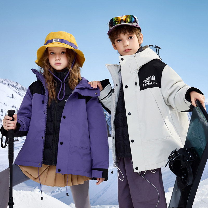 中大童可拆卸三合一儿童羽绒服男童冲锋衣外套女童可拆内胆校服款,童装/婴儿装/亲子装,羽绒服,淘宝优惠券,粉丝福利购,淘宝优惠卷