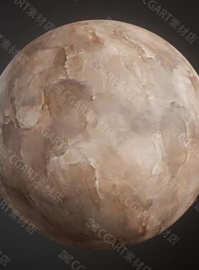 Substance Designer风格化手绘混凝土纹理材质sd破旧墙壁墙面材质