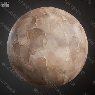 Substance Designer风格化手绘混凝土纹理材质sd破旧墙壁墙面材质