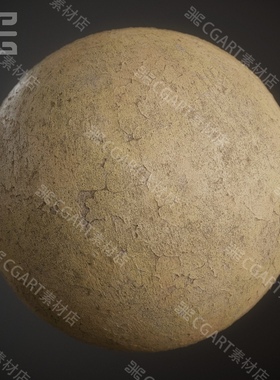 substance designer风格化涂漆混凝土墙壁pt sp破旧纹理sd材质sbs