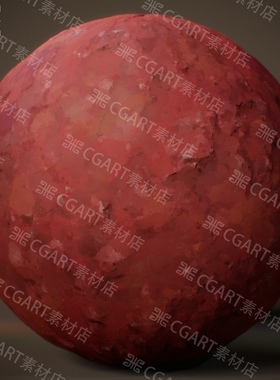 Substance Designer风格化吉卜力船舱红墙纹理SD材质球sbs源文件