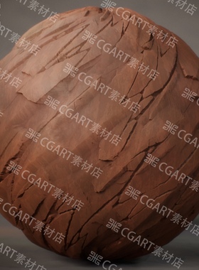 Substance Designer风格化干裂树皮岩石裂缝纹理贴图和sd材质球