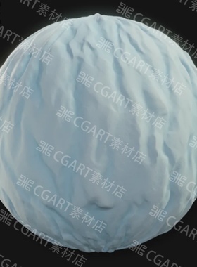 Substance Designer风格化雪地白雪纹理材质球sd材质sp雪材质sbs