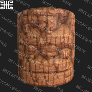 Substance Designer风格化风化侵蚀悬崖岩石头山体沙漠SD材质sbs