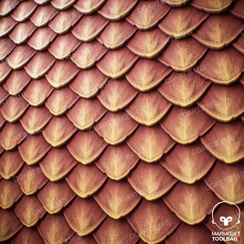 Substance Designer风格化龙蛇鳞片SD材质球sbsar sbs格式sp 122