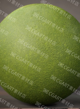 Substance Designer风格化地面森林草坪草地纹理sd材质球sp材质球