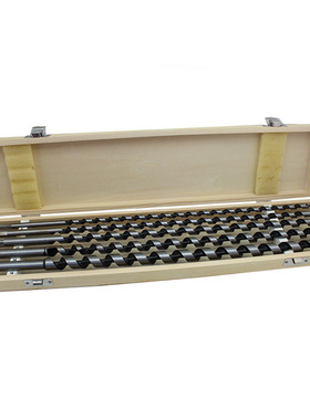 木工支罗钻头 六角柄加长支罗钻板材木工钻头开孔器木盒套装5pcs