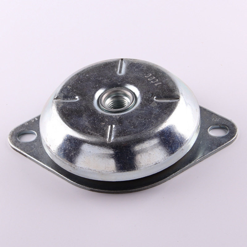 柴油发电机组抗压镀铬橡胶减震垫 脚垫zym-1000kg 螺栓18mm