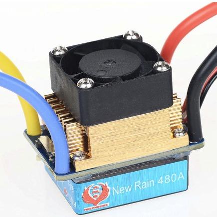SUNFLYING船模攀爬车电调480A有刷双向电调水冷电调打窝 车模电调