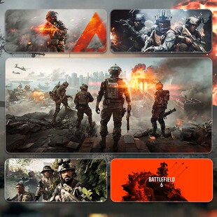 战地风云6超大号战地周边FPS游戏鼠标垫电竞桌搭加厚护腕键鼠垫子